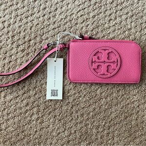 NWT TB Miller Zip Card Case Watermelon Pink